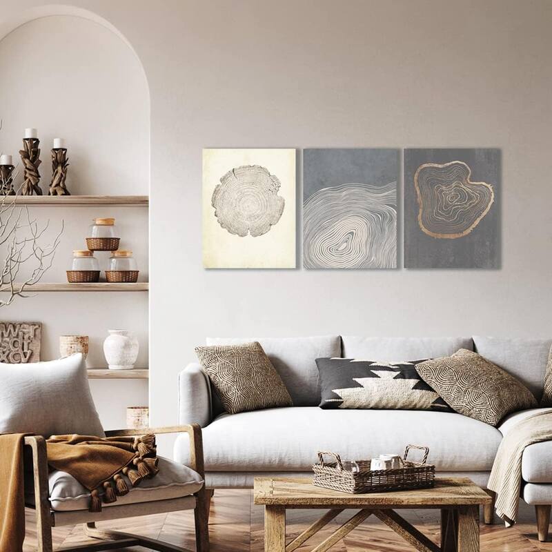 Canvas Tree Ring Wall Art