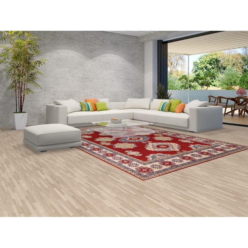 Red Kazak Oriental Area Rug Handmade Wool Carpet - 8'3" x 11'7"