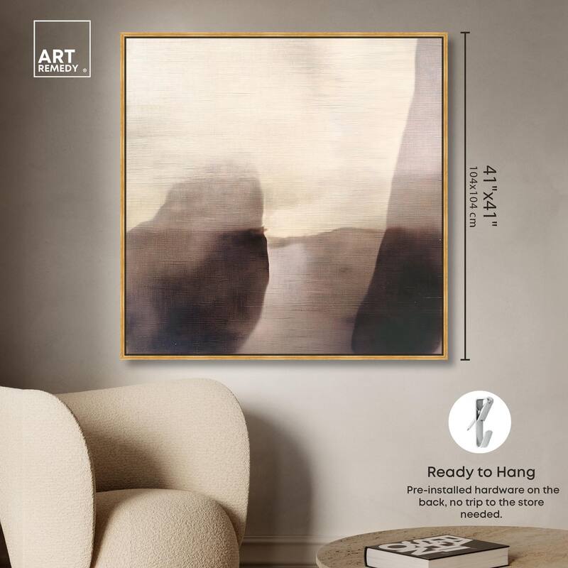 Pale Taupe II Canvas by Art Remedy