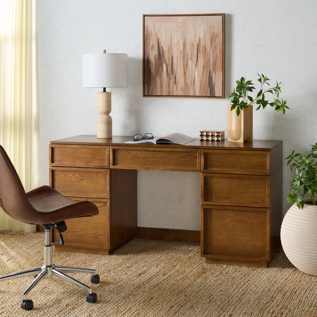 SAFAVIEH Couture Zeus 7-Drawer Storage Desk