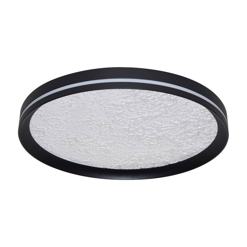 Artcraft Luna Integrated LED Flush Mount - Black