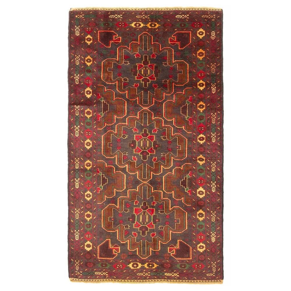 ECARPETGALLERY Hand-knotted Teimani Grey Wool Rug - 3'5 x 6'5