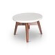 preview thumbnail 3 of 5, Stonebrook Cherry Wood Oval Coffee Table by Greyson Living