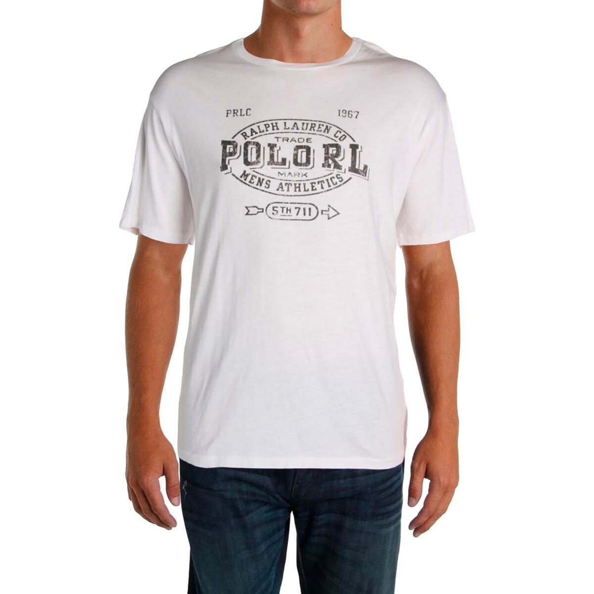 Shop Polo Ralph Lauren Mens Big Tall Graphic T Shirt Logo Crew Neck 2lt Overstock 23440942