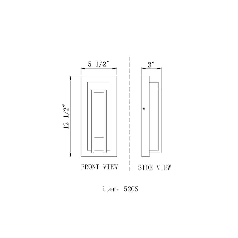 Z-Lite 520S-LED Keaton 13" Tall Marine Grade LED Wall Sconce