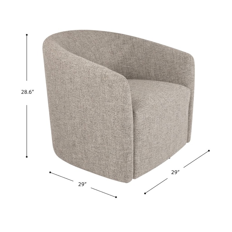 HomePop Nora Upholstered Swivel Accent Chair