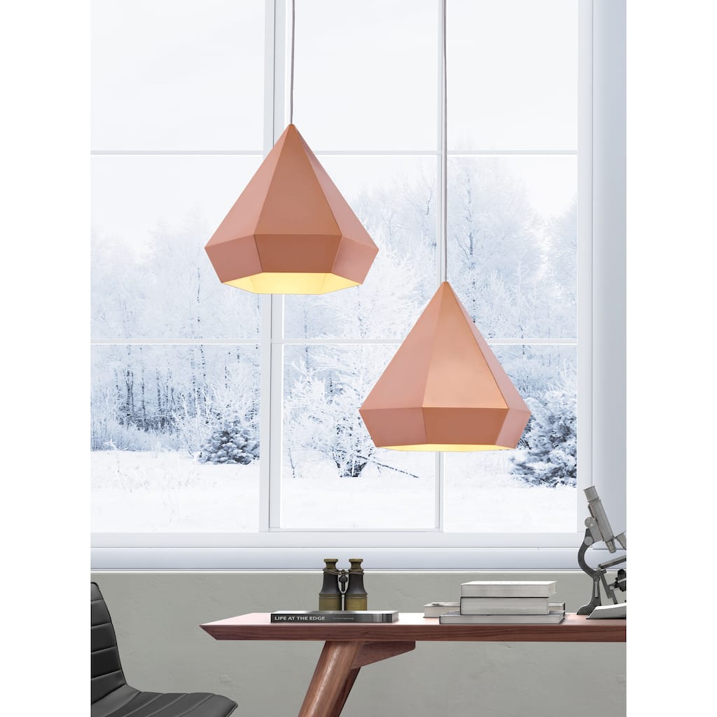 Alpine Ridge Ceiling Lamp Rose Gold