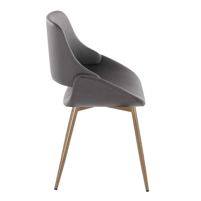 Carson Carrington Svellingen Dining/Accent Chair with Half-Lap Metal Legs (Set of 2)