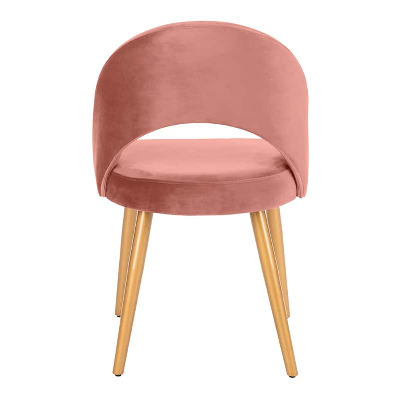 SAFAVIEH Reva Retro Dusty Rose/ Gold Chair (Set of 2) - 21.3" x 24.3" x 31.8" - 21Wx24Dx32H