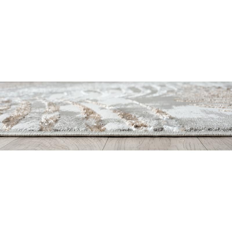 Empire Collection Brown/Gray Tropical Area Rug