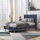 preview thumbnail 65 of 145, Alazyhome Upholstered Platform Bed Frame