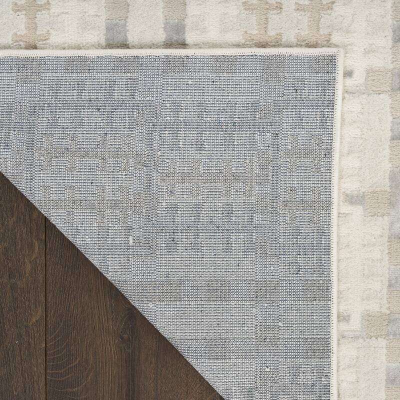 Nourison Nordic Indoor only Grey Geometric Area Rug