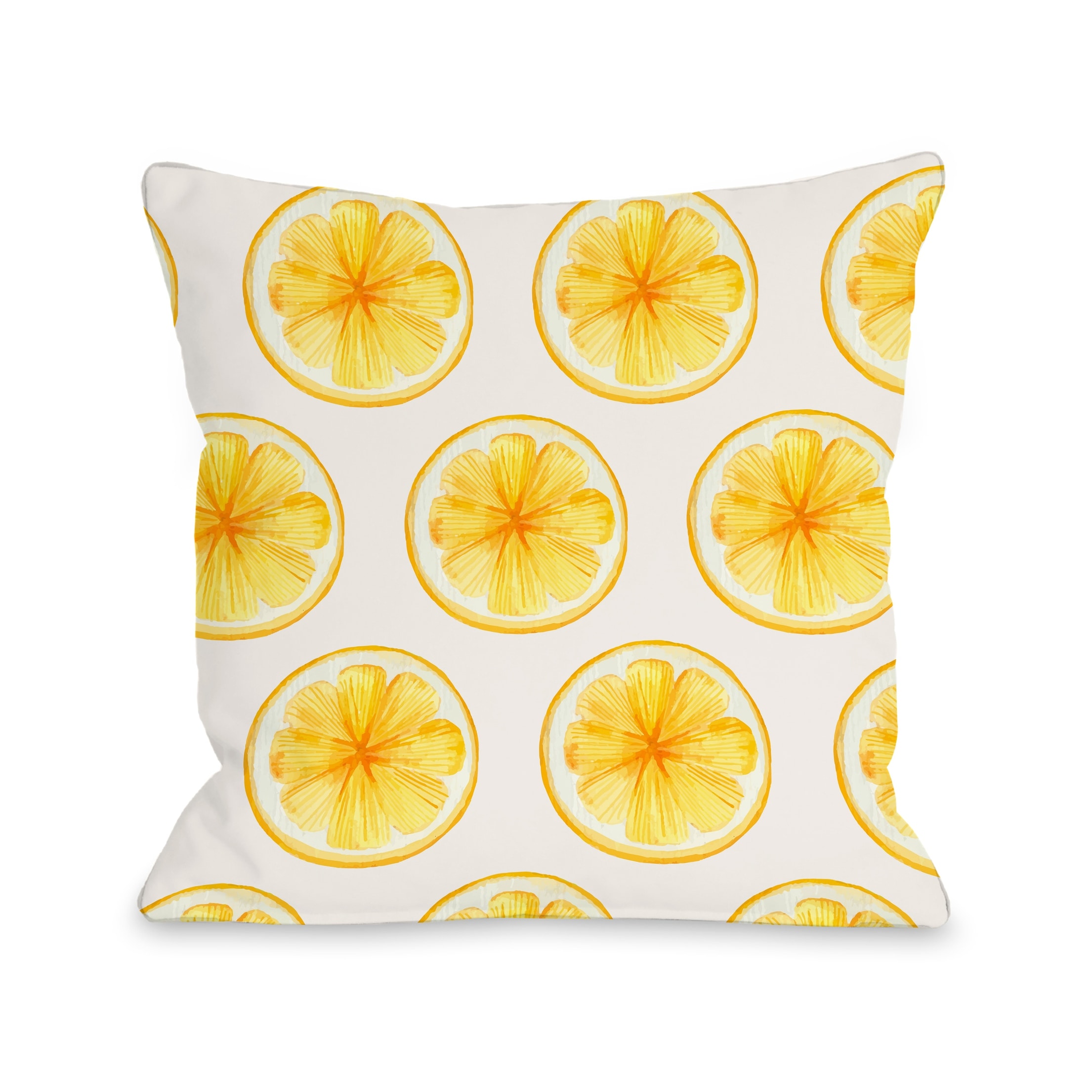 lemon throw pillow