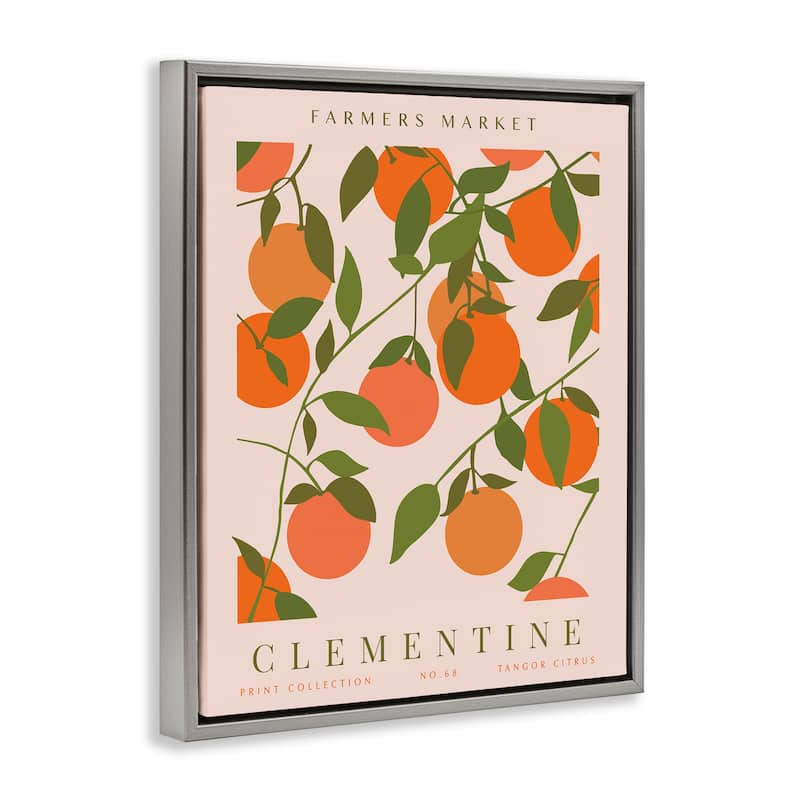 Stupell Clementine Gallery Print Framed Floater Canvas Wall Art Design By Kamdon Kreations