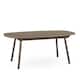 Option Light Beige Birch Veneer Top / Bronze Metal