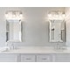 preview thumbnail 12 of 25, Bolha Metal/ Bubbled Glass Vanity Light, Chrome by JONATHAN Y