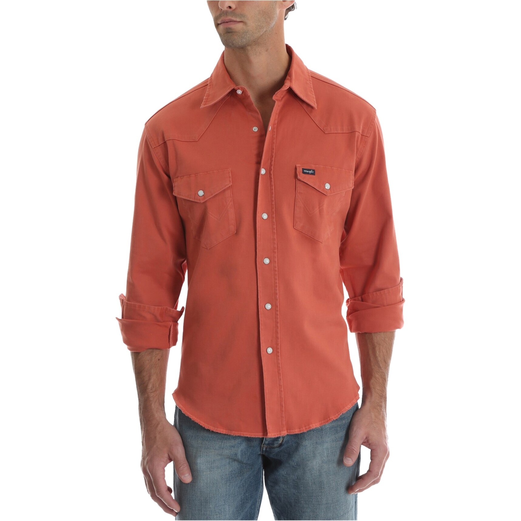 wrangler button up shirts