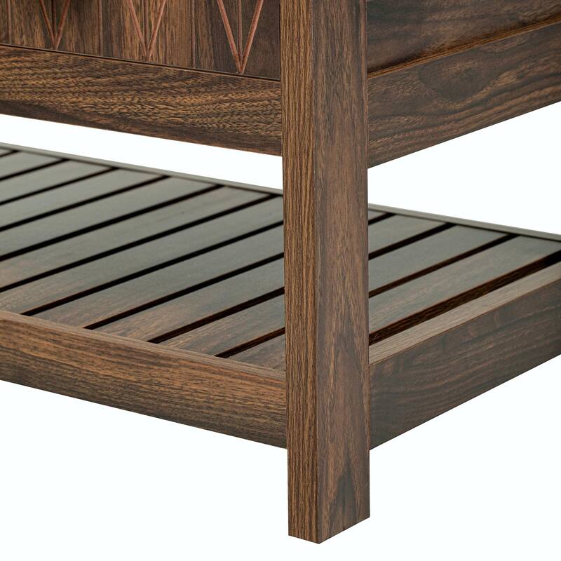 3-in-1 Hall Tree with 6 Hooks, Hinged Lid, Entryway Coat Hanger and Storage Bench