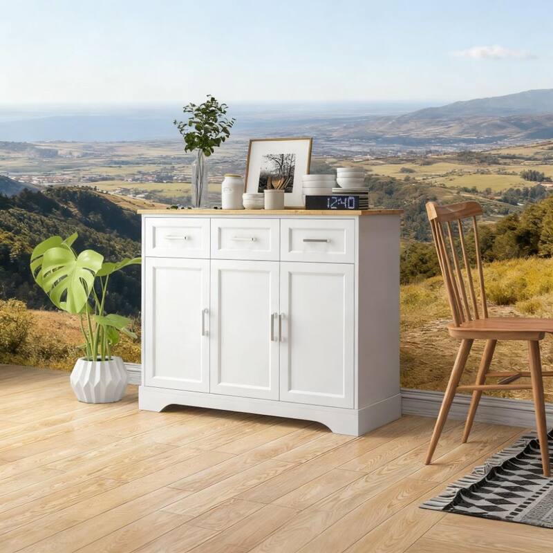 Kitchen Island Dining Room Cabinet Kitchen Sideboard Buffet Cabinet with Storage