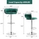 preview thumbnail 75 of 198, Modern Velvet Adjustable Swivel Bar Stools Set of 2