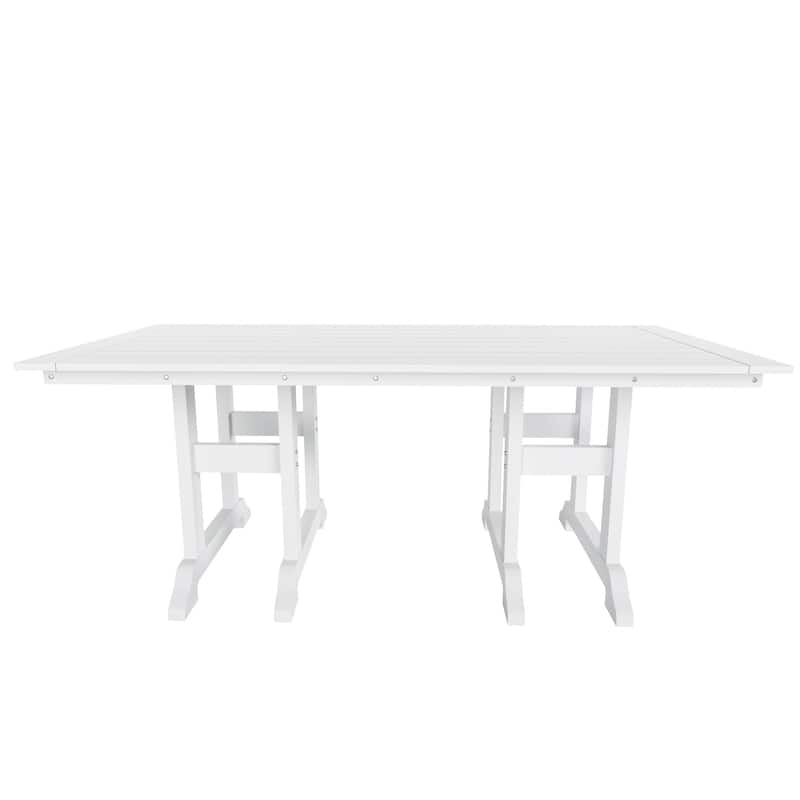 Shoreside 7-Piece Rectangular Poly Eco-Friendly All Weather Outdoor Dining Set
