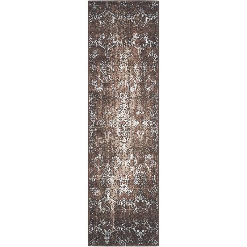 Nourison Karma Vintage Over-Dyed Medallion Area Rug