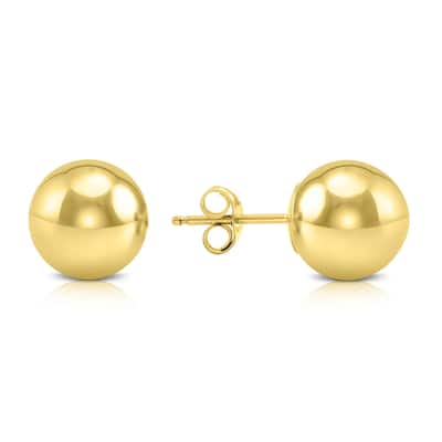Marquee Jewels 14k Yellow Gold Filled Ball Earrings