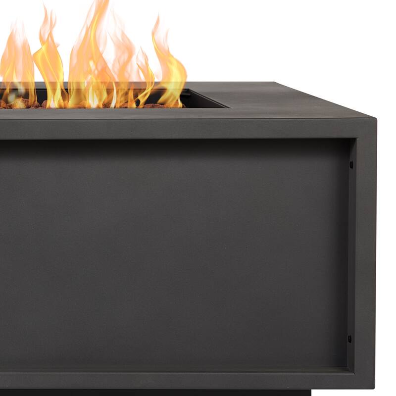 Vance 60" LP Fire Table in Weathered Slate by Real Flame
