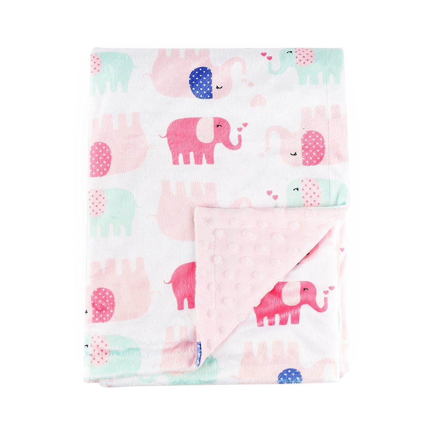 pink elephant baby blanket