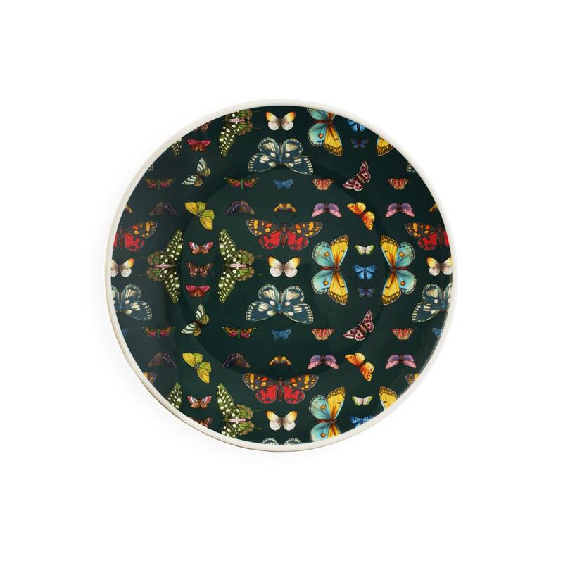 Portmeirion Botanic Garden Harmony Accents 12 Inch Coupe Plate - 12 inch - Green