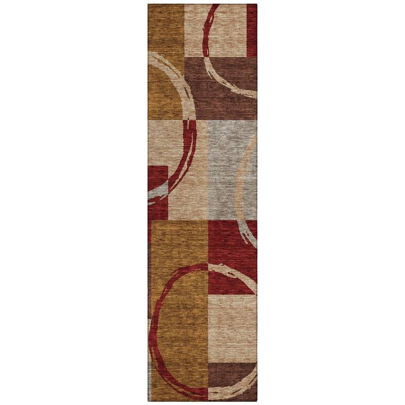 Machine Washable Indoor/ Outdoor Contemporary Chantille Rug