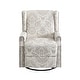 preview thumbnail 6 of 13, Linen Manual Swivel Base Recliner Chair with Footrest