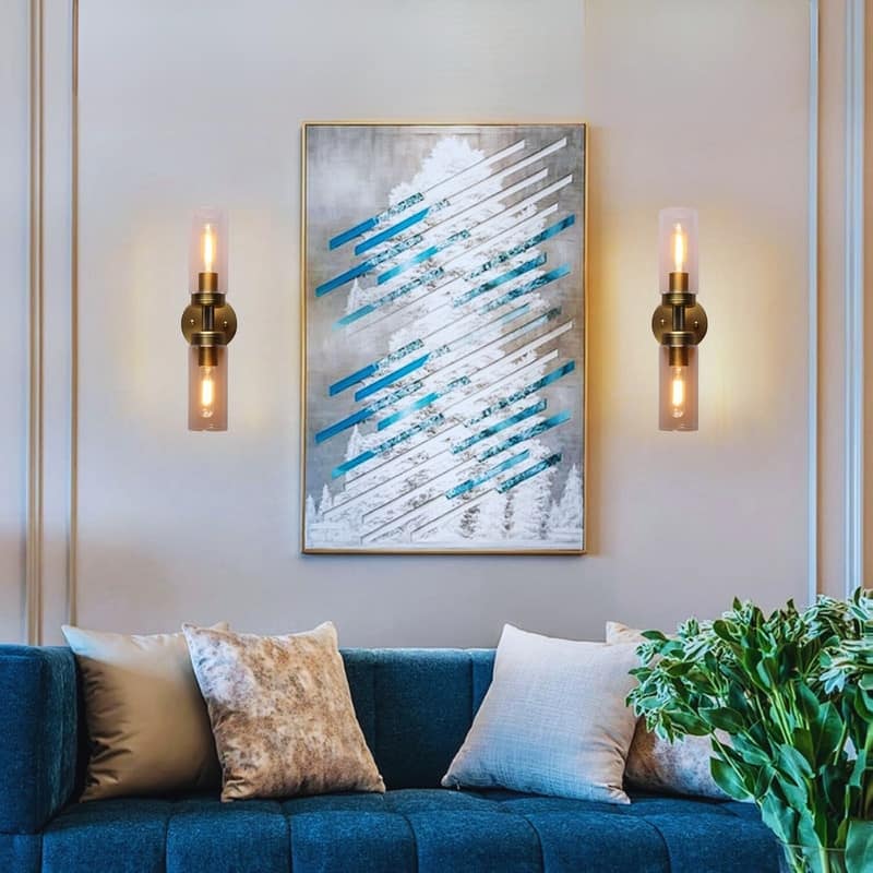 2 Light lighting and bulbs antique light fixture glass, metal lighting wall lights