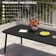 preview thumbnail 5 of 67, Pellebant Patio Dining Table Rectangular Aluminum Outdoor Table