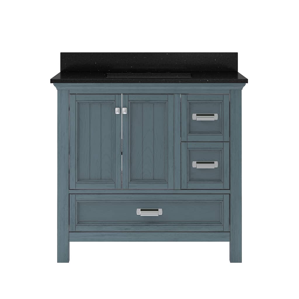 CRAFT + MAIN BAVT3722D-QBG Brantley 36" Free Standing Single Basin