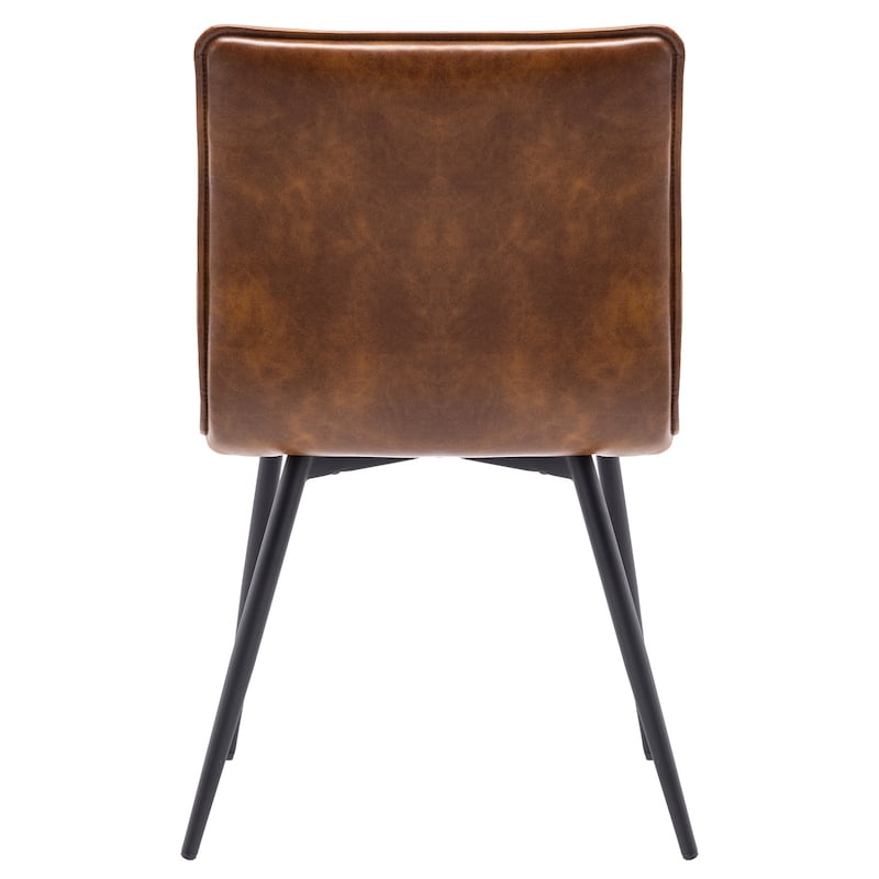 Minimalist 19" Wide Faux Leather Dining Chairs
