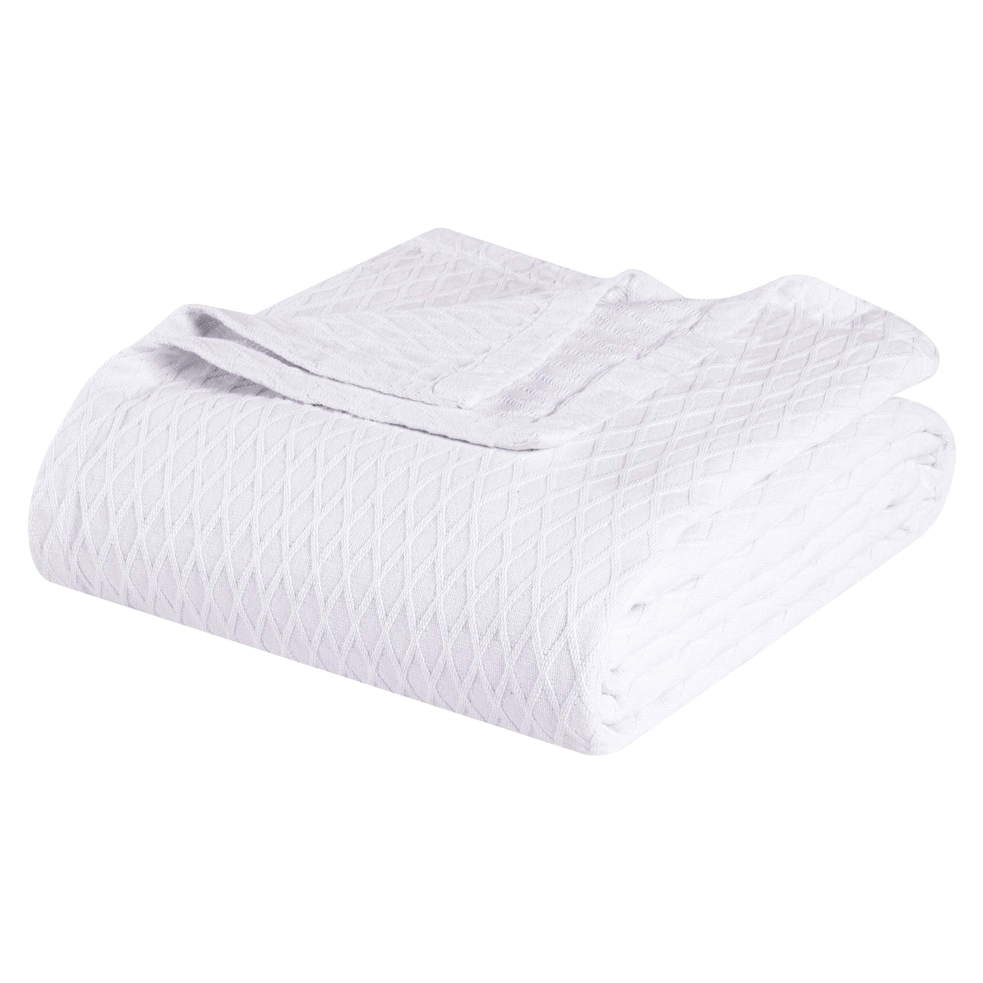 Superior Diamond Weave All-Season Bedding Cotton Blanket - Picture 59 of 66