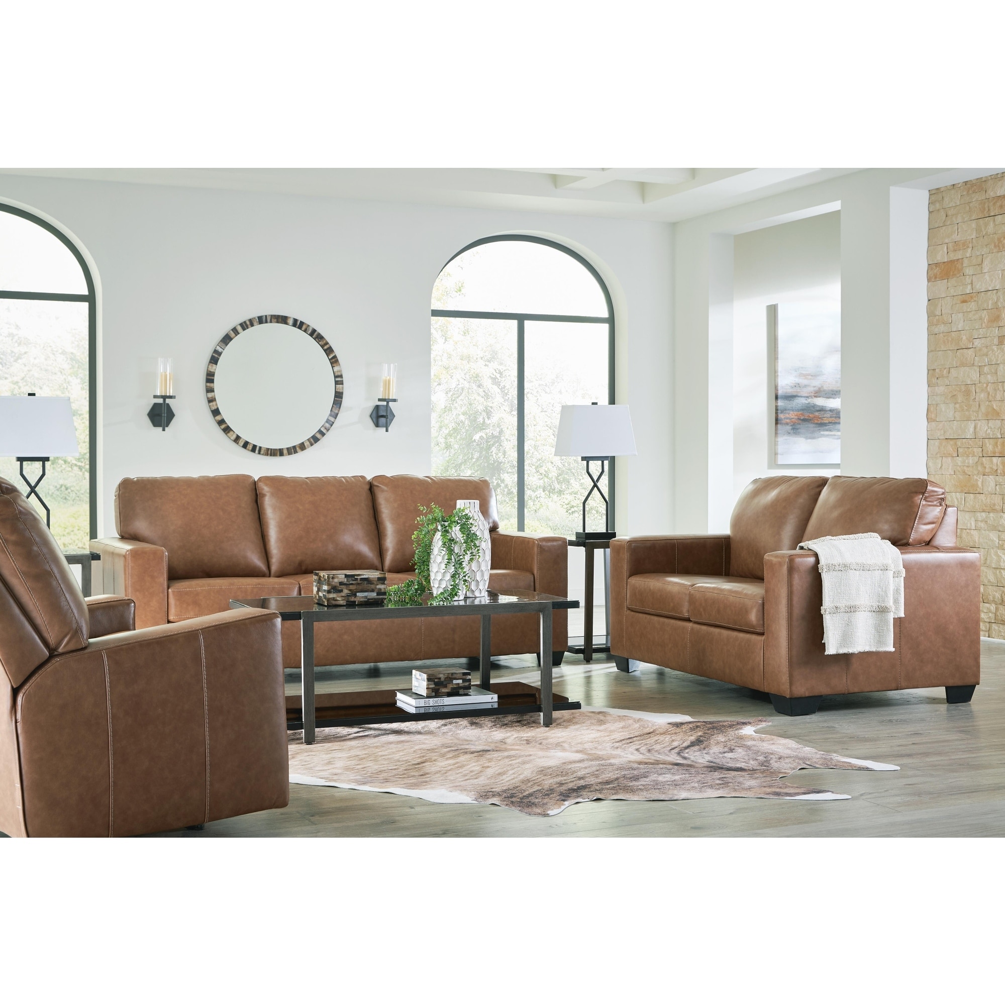 Signature Design by Ashley Bolsena Brown 3-Piece Upholstery Package - 85"W x 38"D x 36"H