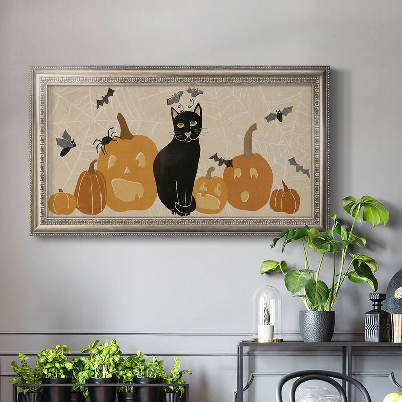 Pumpkin Patch Cats Collection D Premium Framed Canvas- Ready to Hang