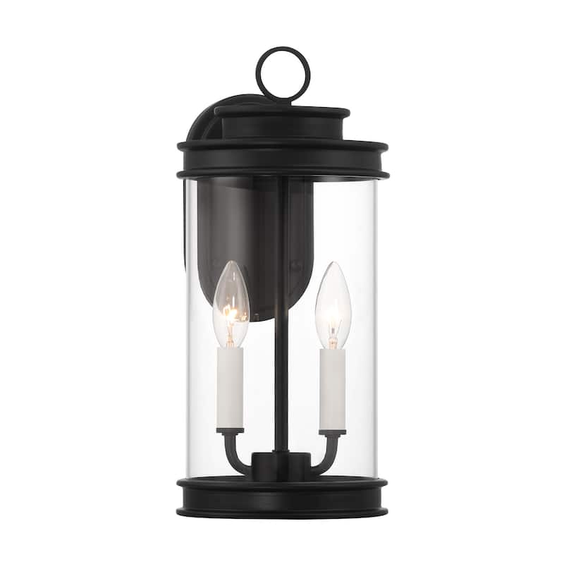 Savoy House 5-904 Englewood 2 Light 15" Tall Outdoor Wall Sconce - Matte Black