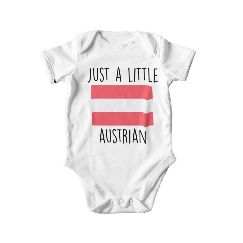 Austria - Baby Boy Girl Clothes Infant Bodysuit Funny Cute Newborn