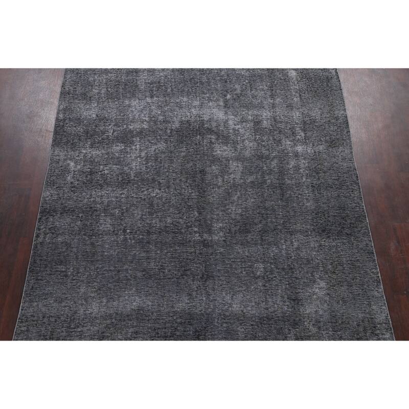 Over-Dye Mashad Persian Area Rug Wool Handmade Living Room Carpet - 7'4" x 10'8"