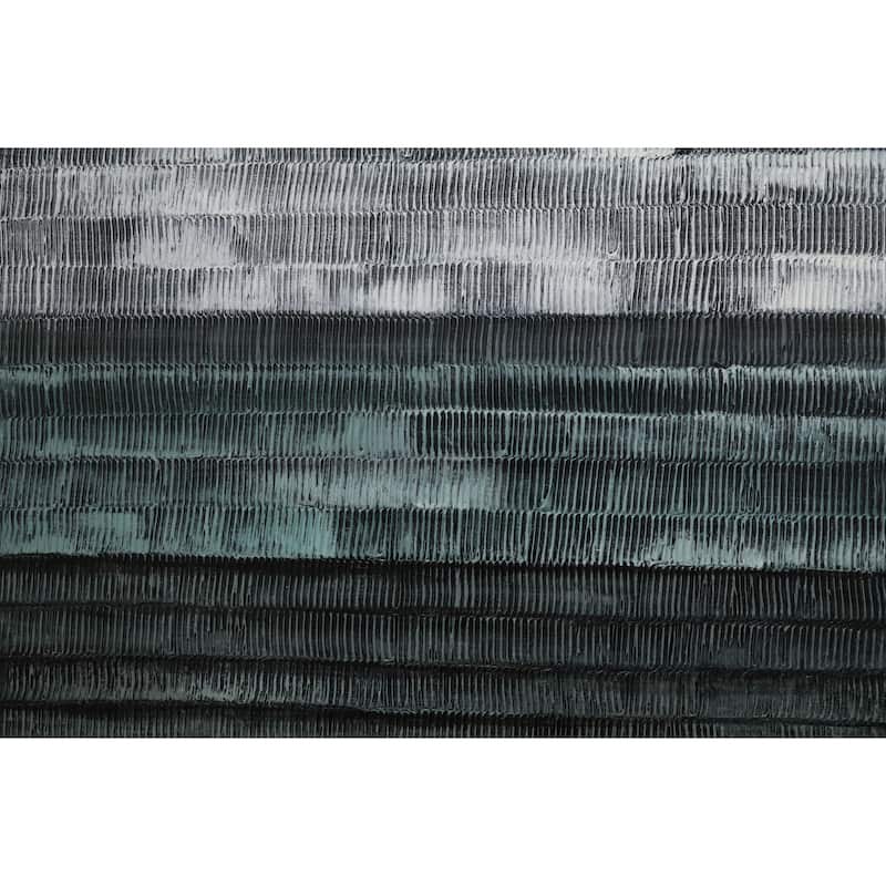 Gradient Hand Painted Abstract Vertical Textured Canvas Wall Art 47x31