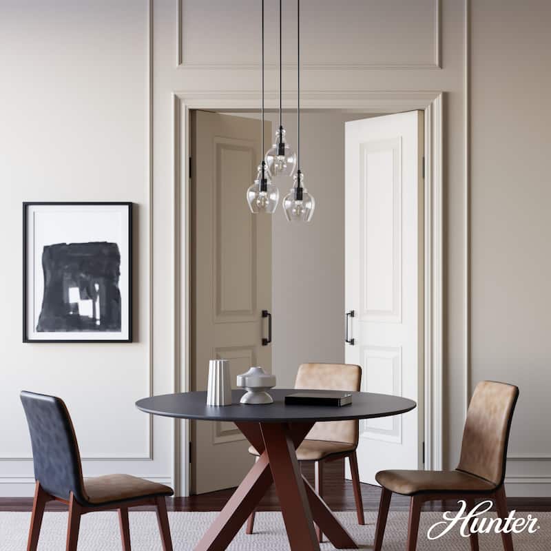 Hunter Maple Park Round Cluster Ceiling Light- Kitchen Island, Dining Room, Entry - Modern Farmhouse, Contemporary, Transitional