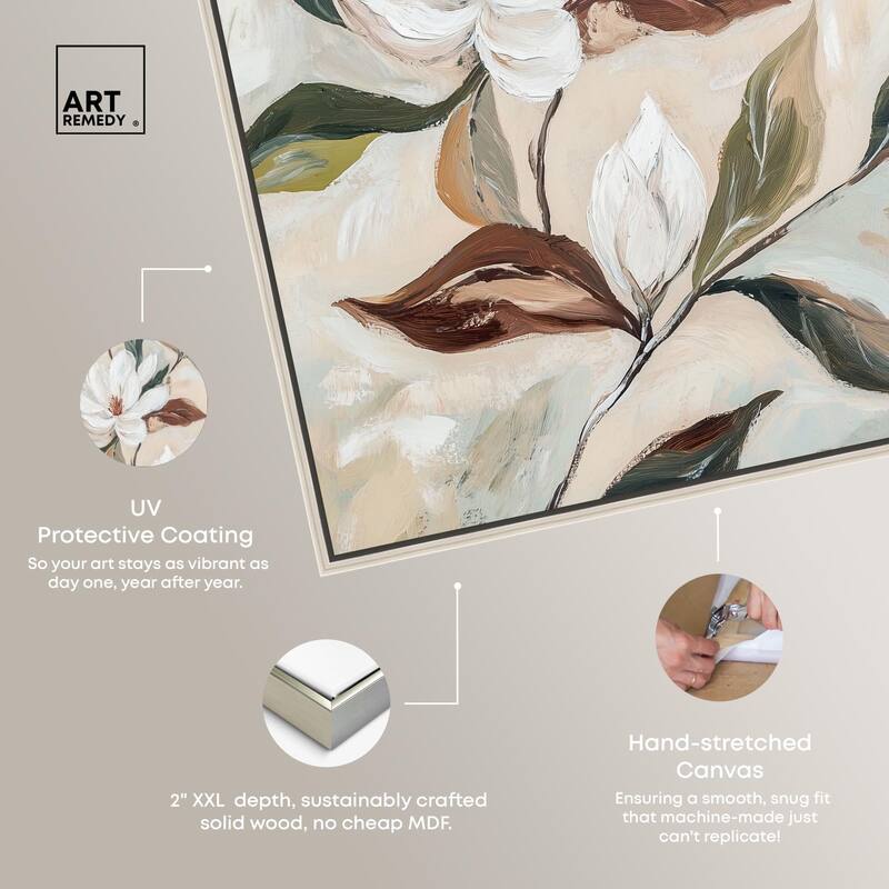 Soft Magnolia I Canvas by Art Remedy