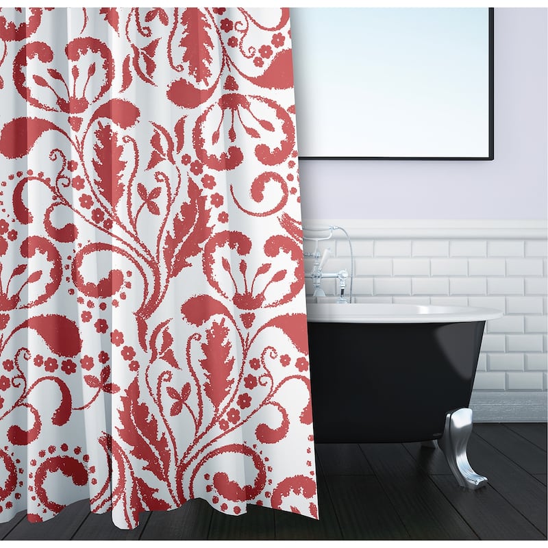 Aurora Floral Print Shower Curtain