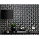 preview thumbnail 2 of 2, Fine Decor Romero Black 3D Geometric Wallpaper