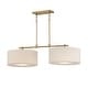 preview thumbnail 1 of 6, Maxim 10016OM Bongo 2 Light 42" Wide Linear Pendant Natural Aged Brass