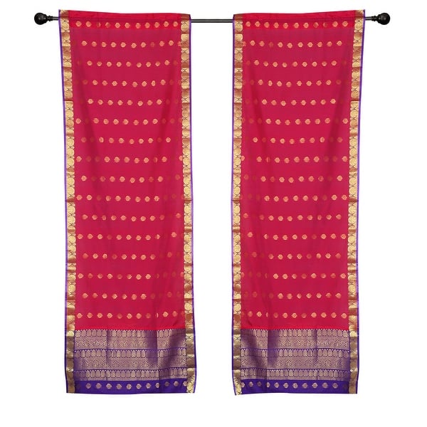 Shop 2 Bohemian Indian Sari Curtains Rod Pocket Living Room Decor