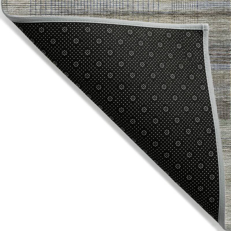 HomeRoots Striped Transitional Rectangle Outdoor Rug